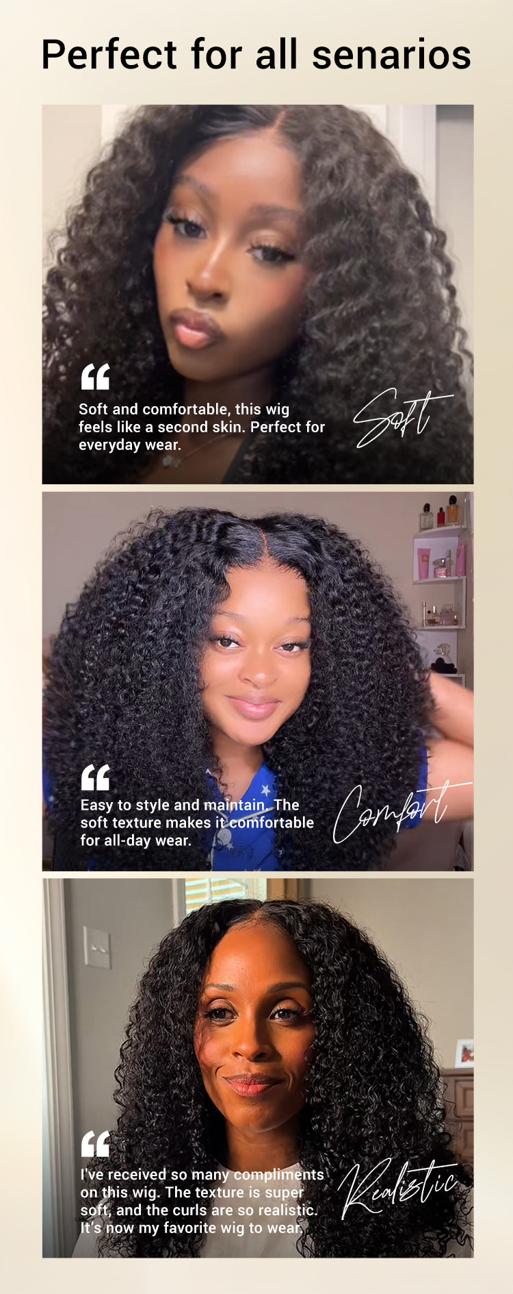 Beginner Friendly 220% Density Glueless 5x5 Closure Pre-Cut Lace Afro Curly Wig Flexi-Fit Drawstring Cap-18