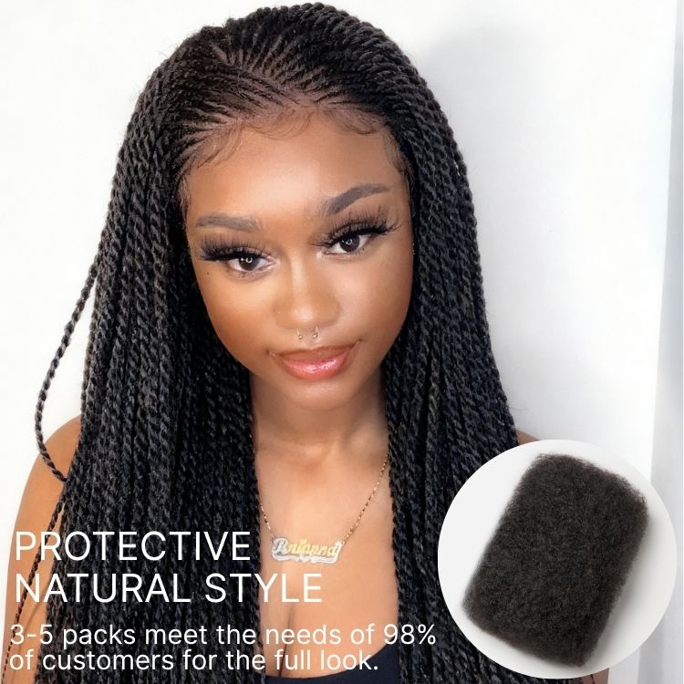 Readitress Afro Kinky Bulk Human hair for Dreadlock Extensions,Repair Locs, Twists and Braids-04