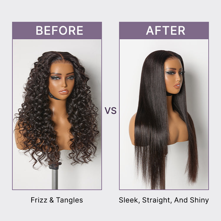 Luvme Hair 1PC hair straightener with up to 460°F temperature, smooth styling tool for wigs and natural hair, travel-friendly.