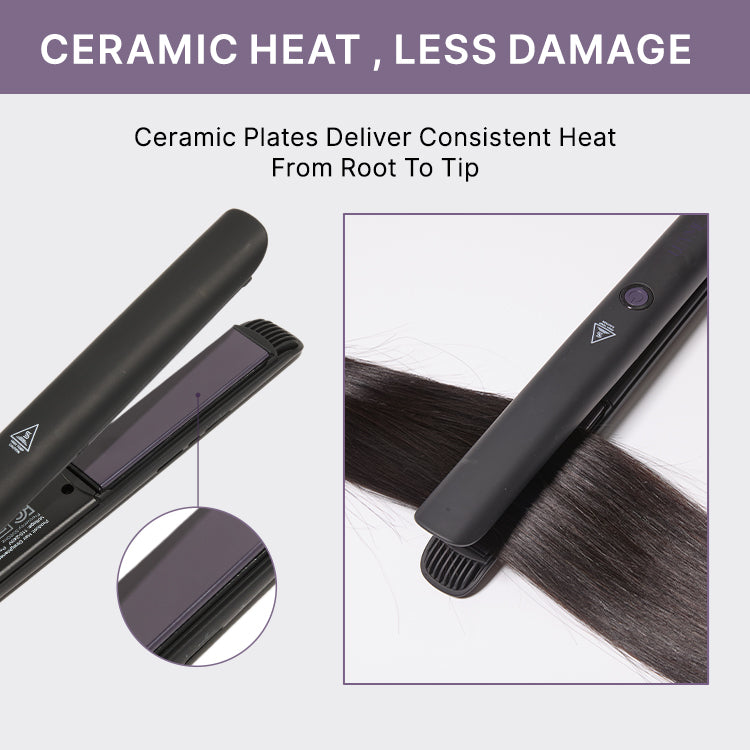 Luvme Hair 1PC hair straightener with up to 460°F, quick, smooth, frizz-free styling for wigs and natural hair, travel-friendly.