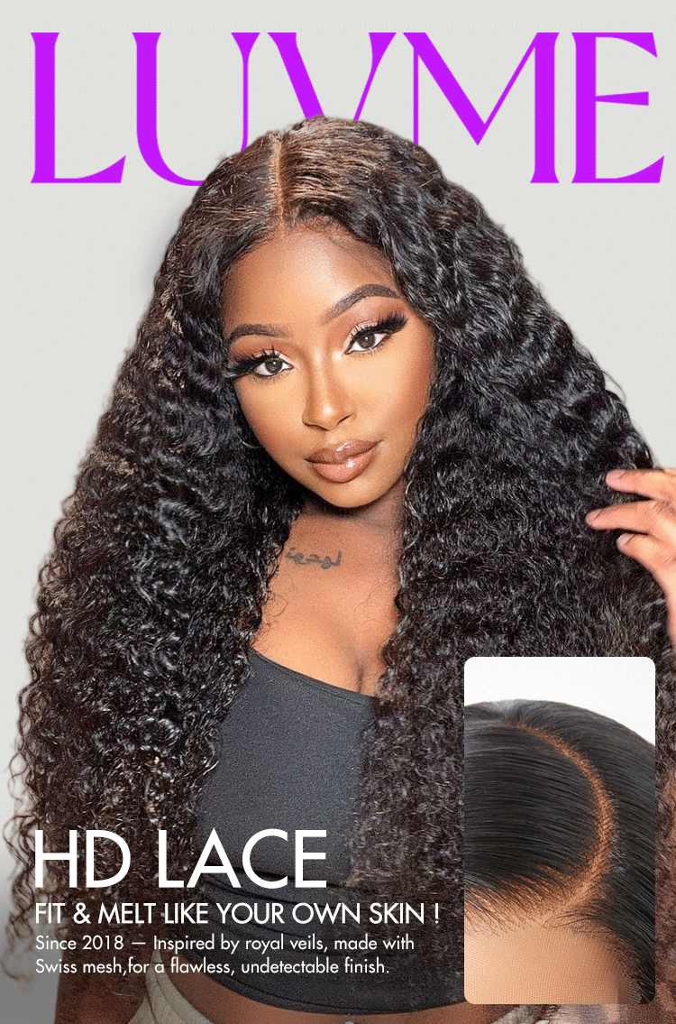 180% Density Water Wave 13x4 HD Lace Front Free Part Glueless Human Hair Wig Pre Cut Lace-21