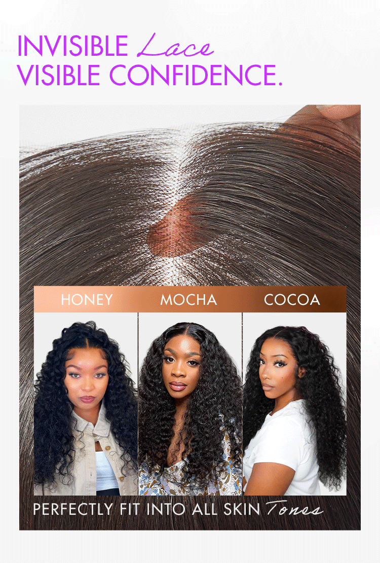 Luvme Hair 180% Density | Water Wave 13x4 Frontal HD Lace Glueless Free Part Long Curly Wig 100% Human Hair