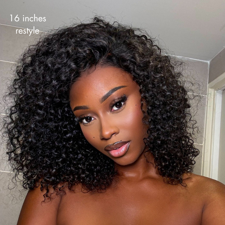 New Customers Only | Beginner Friendly 220% Density Glueless 5x5 Closure Pre-Cut Lace Afro Curly Wig Flexi-Fit Drawstring Cap-03