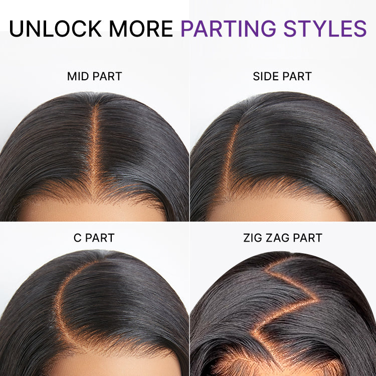 MyOwn-Fit™ PartingMax Glueless Wig 180% Density Loose Body Wave 7x6 Closure HD Lace Pre Cut & Plucked & Bleached Ready to Go-23