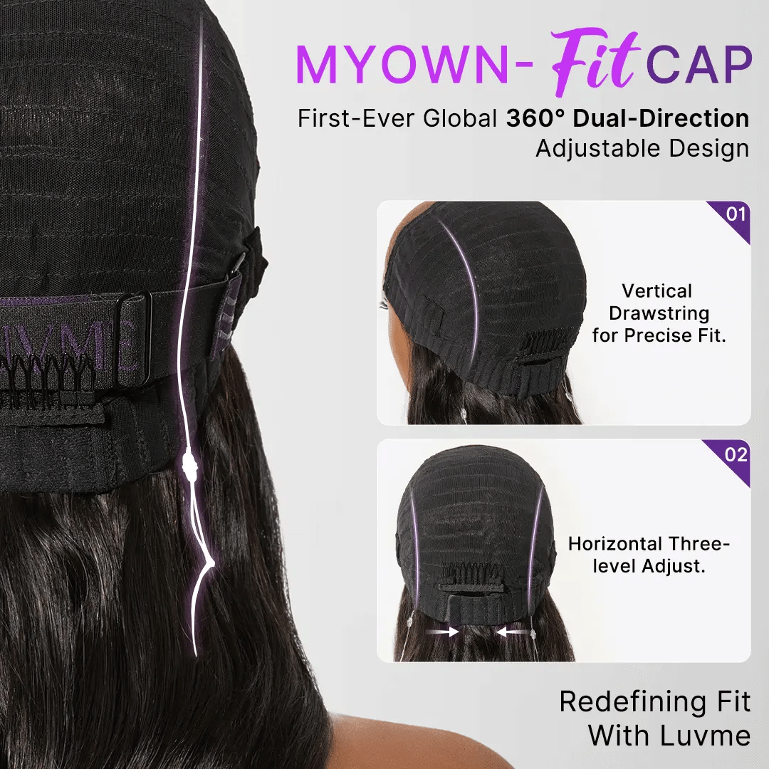MyOwn-Fit™ PartingMax Glueless Wig 180% Density Loose Body Wave 7x6 Closure HD Lace Pre Cut & Plucked & Bleached Ready to Go-17