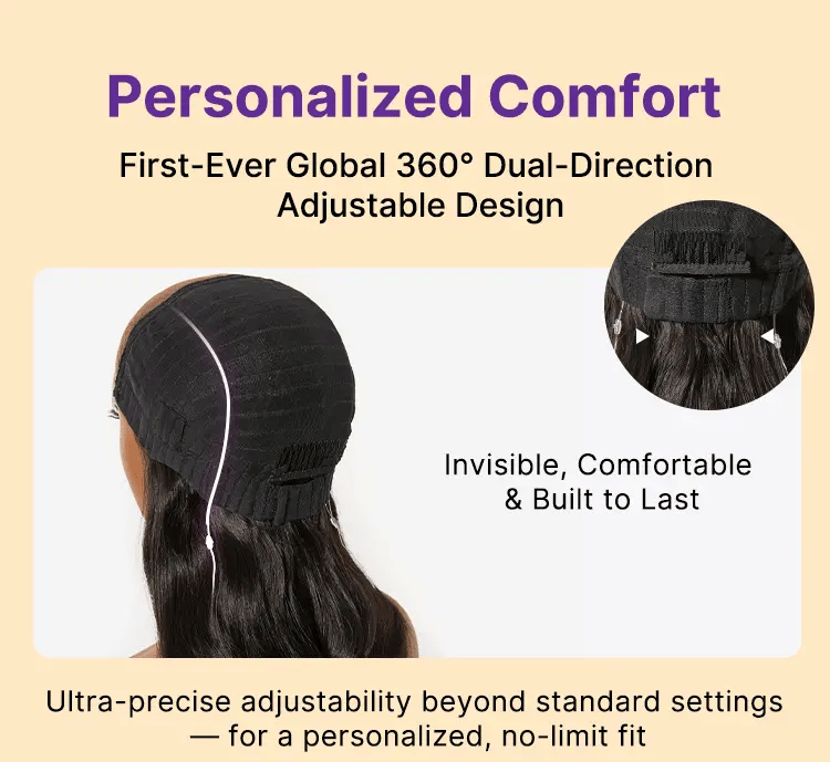 VIP ONLY | MyOwn-Fit PartingMax Glueless Personalized Comfort Wig 180% Density Loose Body Wave 7x6 Closure HD Lace Wig Pre Cut & Plucked & Bleached Ready to Go-16