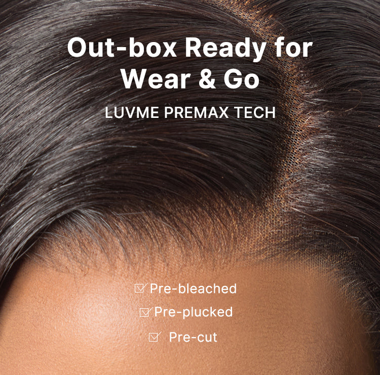 VIP ONLY | Luvme All-Day Comfort Wig 4C Kinky Edges Kinky Straight Glueless 7x6 Closure HD Lace Human Hair Wig Pre-Cut Lace-20