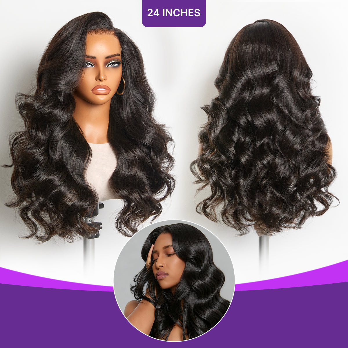 MyOwn-Fit™ PartingMax Glueless Personalized Comfort Wig 180% Density Loose Body Wave 7x6 Closure HD Lace Wig Pre Cut & Plucked & Bleached Ready to Go-04