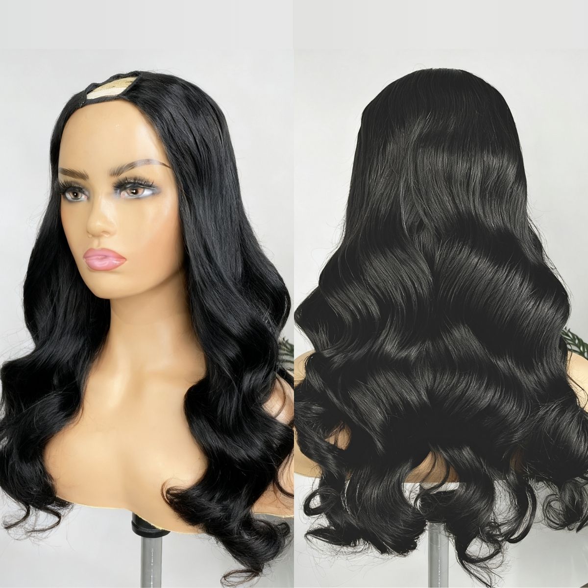 Body Wave / Straight / Kinky / Deep Wave Human Hair U Part Wig-17