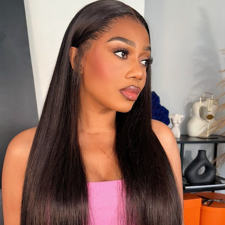 24 Inches=$189.9 | PreMax Wigs | Super Natural Hairline Silky Straight Glueless 13x4 Frontal Lace Wig Human Hair Pre-Cut Lace-01