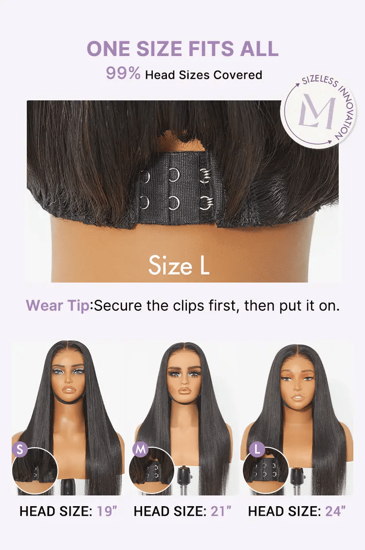 VIP ONLY |  All-Day Comfort™ Wig 180% Density Bone Straight with Baby Hair PartingMax Glueless 7x6 Closure HD Lace Wig Pre-Cut Lace-07