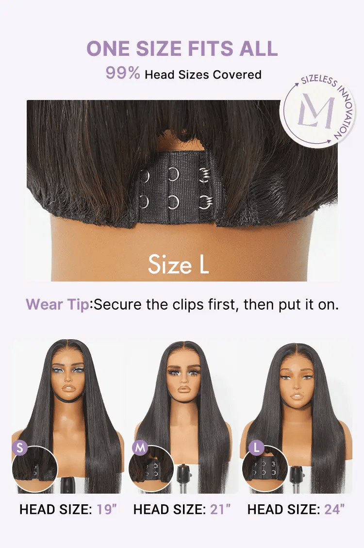 VIP ONLY | Luvme All-Day Comfort Wig 180% Density Bone Straight with Baby Hair / Loose Body Wave PartingMax Glueless 7x6 Closure HD Lace Wig Pre-Cut Lace-17
