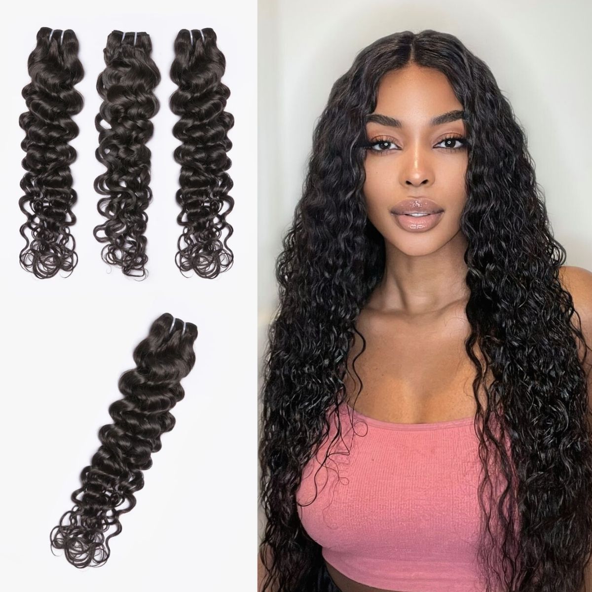 3pcs Body Wave / Water Wave / Deep Wave / Loose Wave / Straight 100% Virgin Human Hair Bundles-17