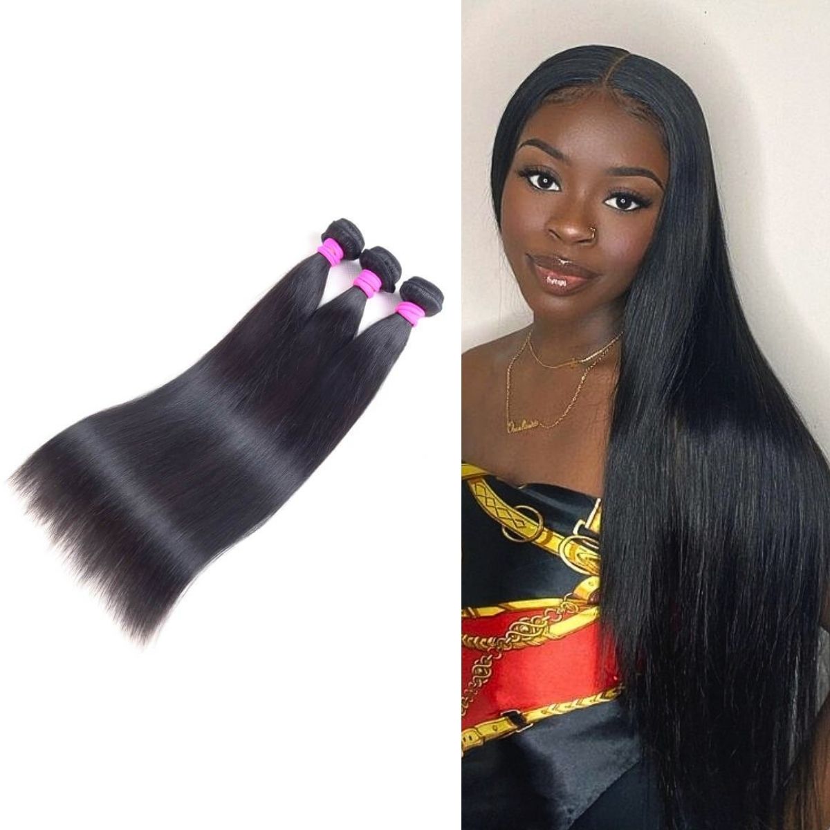 Luvme 3-piece virgin human hair bundles in body wave, water wave, deep wave, yaki straight, and silky straight textures.