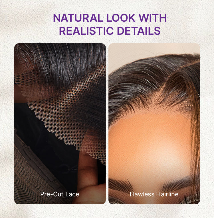 Brown Highlight Silky Short Bob Wig Layered Cut Human Hair Glueless 5x5 Closure Pre-Cut Lace Wig-14