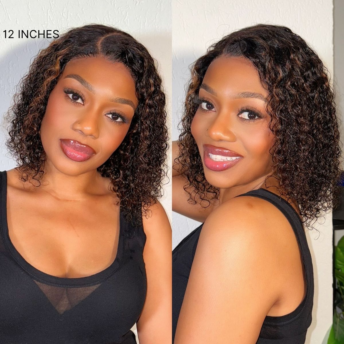 Luvme water wave 5x5 lace closure wig with side part, human hair, glueless 4x4 closure wig for natural wet and wavy look