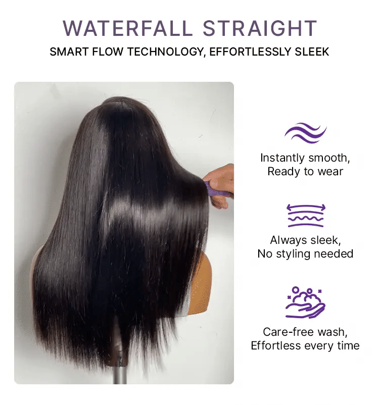 VIP Only | MyOwn-Fit™ PartingMax Glueless Personalized Comfort Wig 250% Density Bone Straight with Baby Hair 7x6 Closure HD Lace Wig Pre Cut & Plucked & Bleached Ready to Go-10