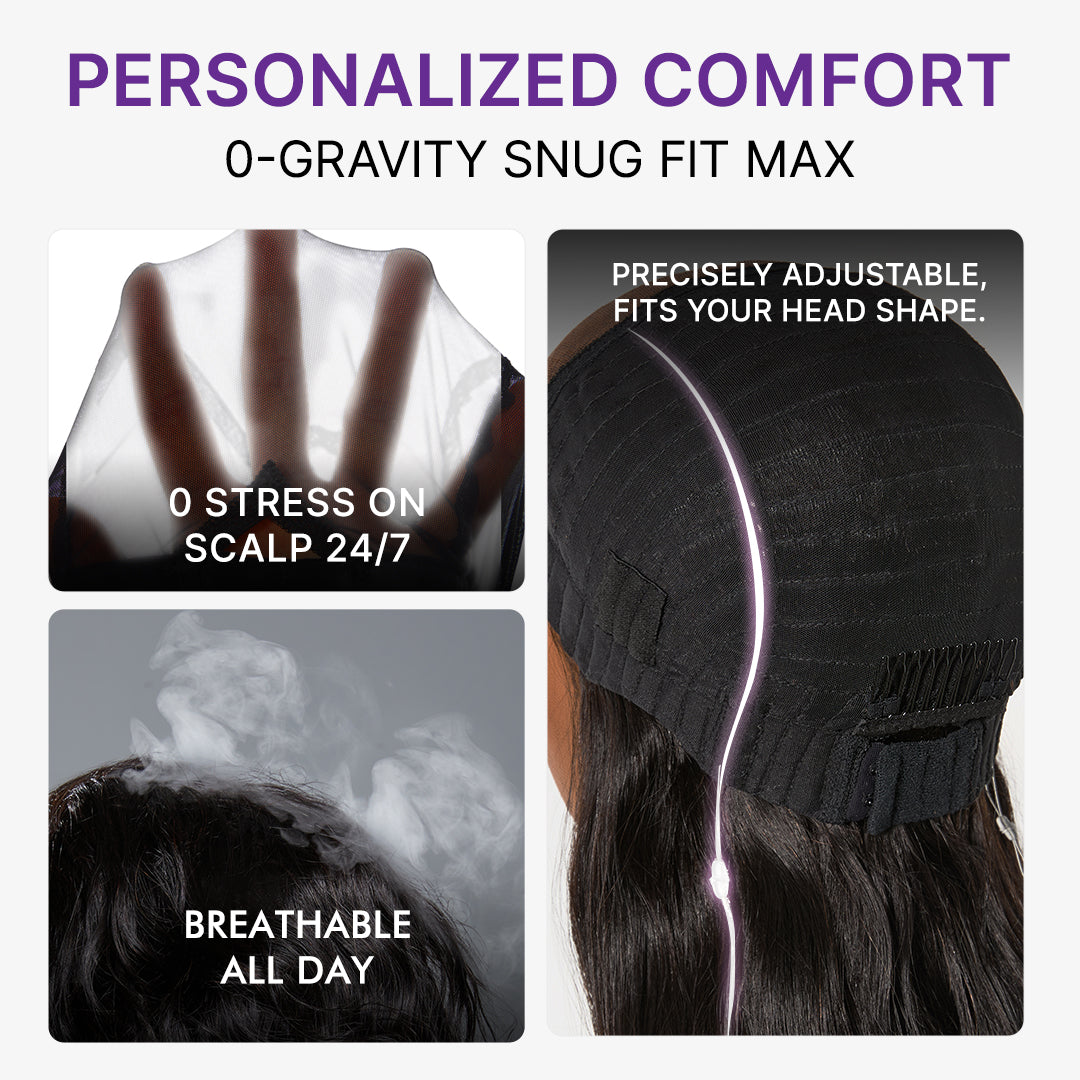 MyOwn-Fit PartingMax Glueless Personalized Comfort Wig 250% Density Bone Straight with Baby Hair 7x6 Closure HD Lace Wig Pre Cut & Plucked & Bleached Ready to Go-09