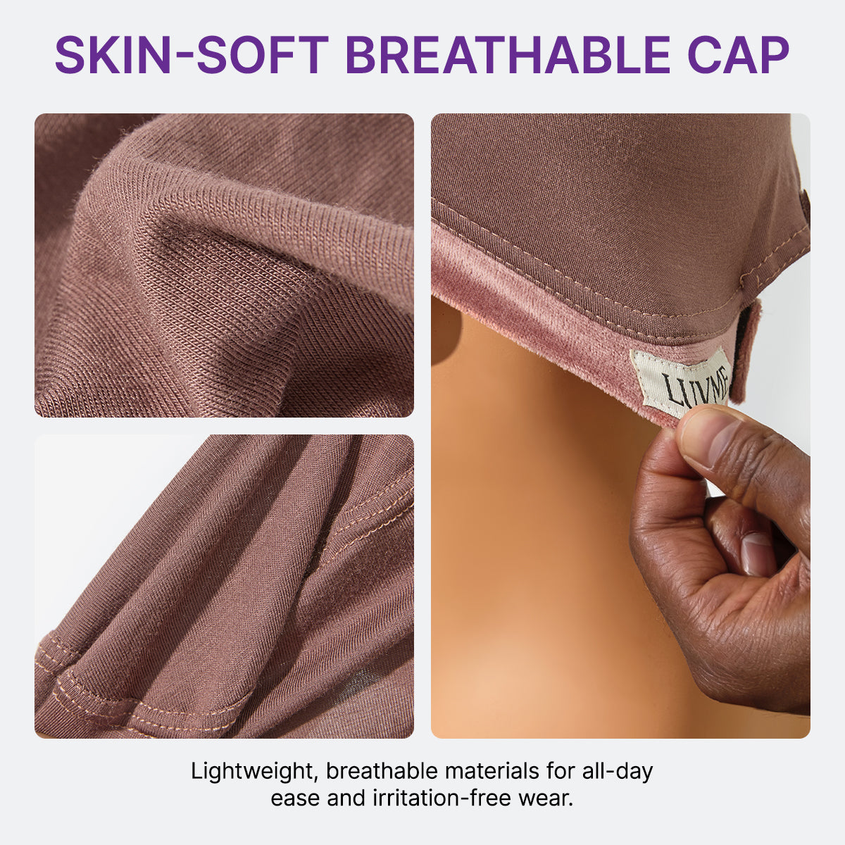 LUVME Wig Cap 2.0 – Adjustable, Skin-Friendly, Easy-Fit Velcro Design | Add-on Item-02