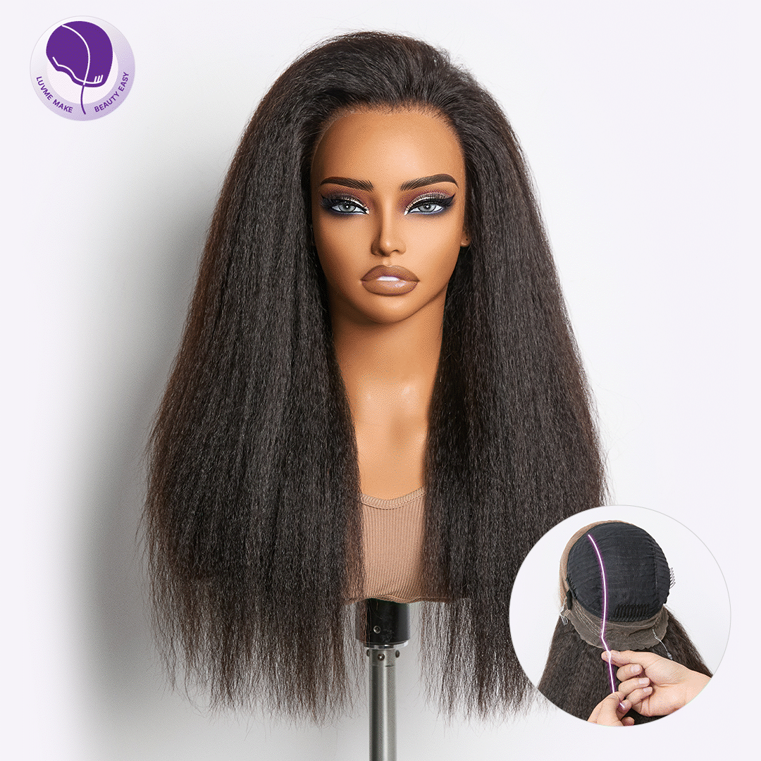 MyOwn-Fit 360 HD Lace Kinky Straight Wig Flexi-Fit Invisi Drawstring Cap & Pre-Cut Lace-01