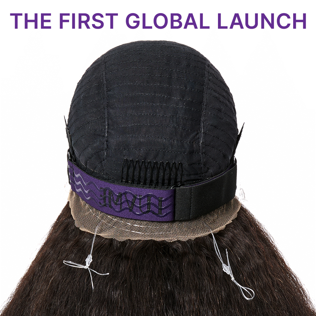 Luvme Hair MyOwn-Fit™ 360 HD Lace Kinky Straight Wig with Invisi Drawstring Cap and pre-cut lace for a natural look