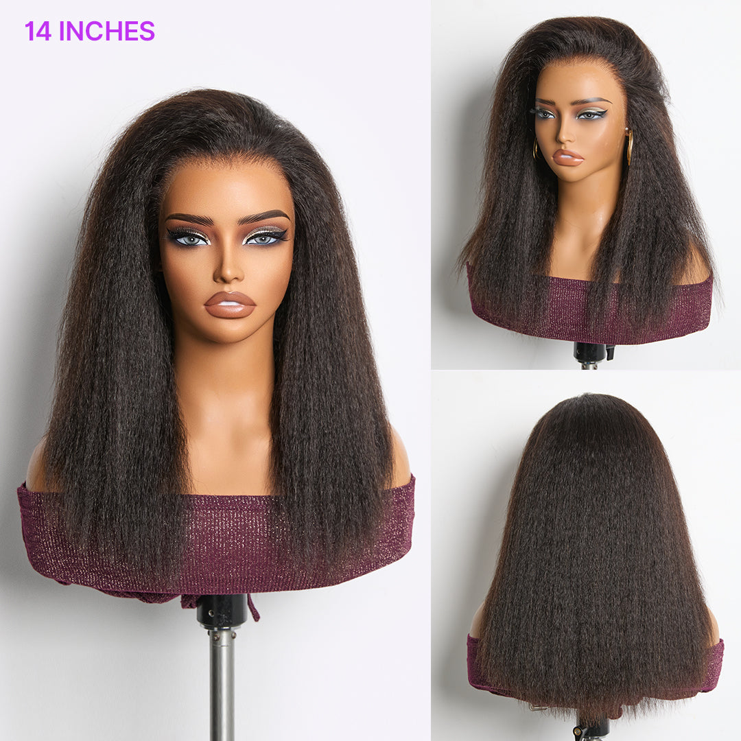 Luvme Hair MyOwn-Fit 360 HD Lace Kinky Straight Wig with flexi-fit cap and pre-cut lace, natural hairline and versatile style