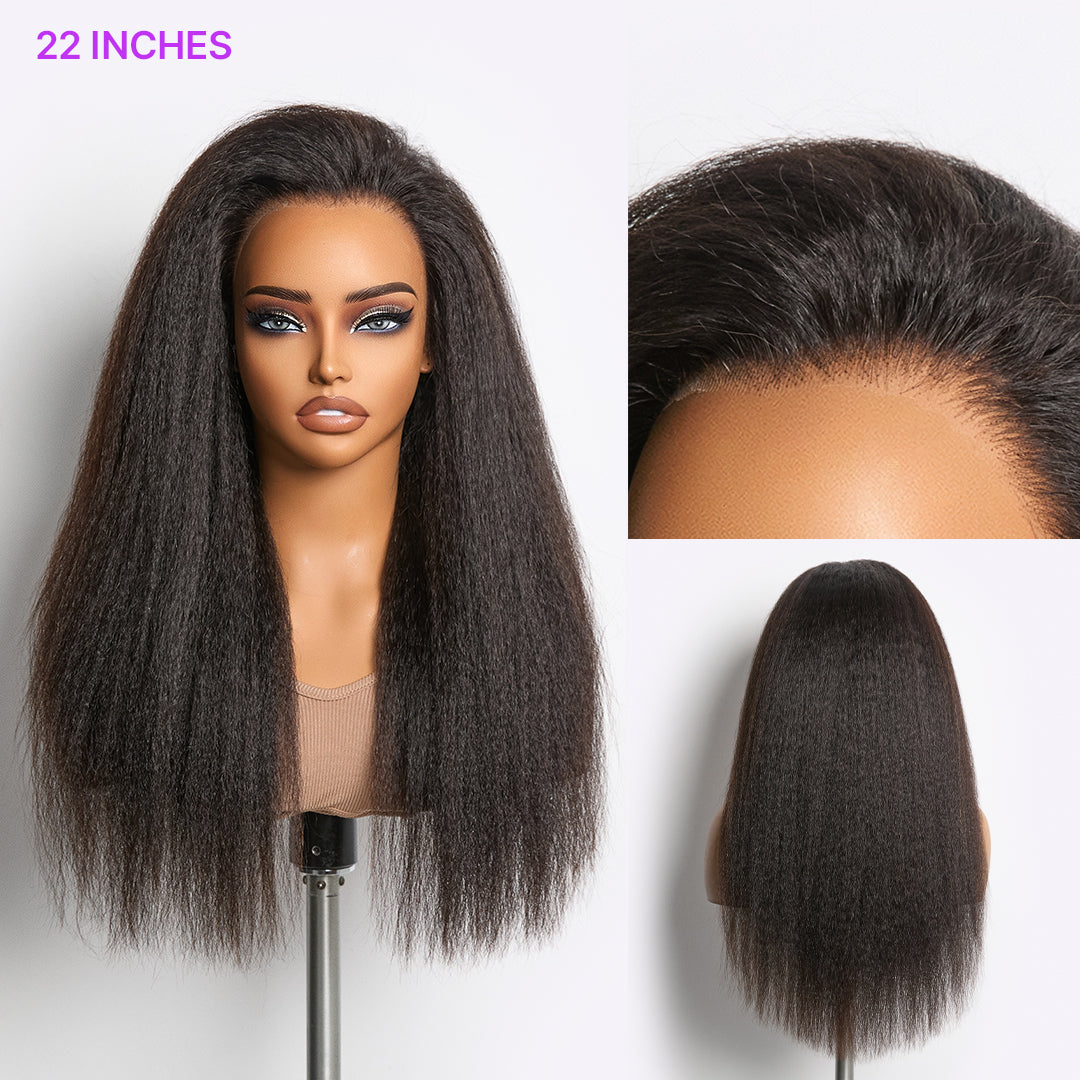 MyOwn-Fit™ 360 HD Lace Kinky Straight Wig Flexi-Fit Invisi Drawstring