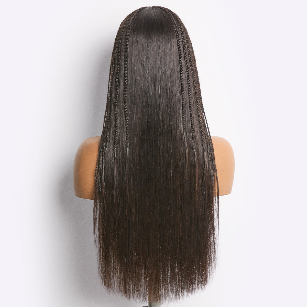 Luvme Hair Readitress™ 180% density pre-braided silky straight human hair lace wig with 13x4 frontal, glueless, ear-to-ear, pre-cut lace