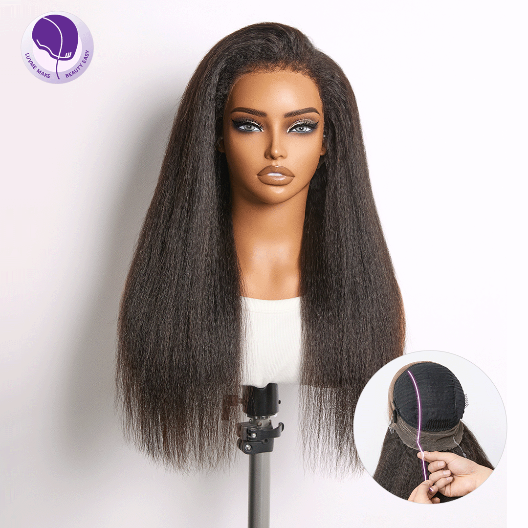 MyOwn-Fit™ 360 HD Lace Kinky Straight Wig Flexi-Fit Invisi Drawstring Cap & Pre-Cut Lace-20