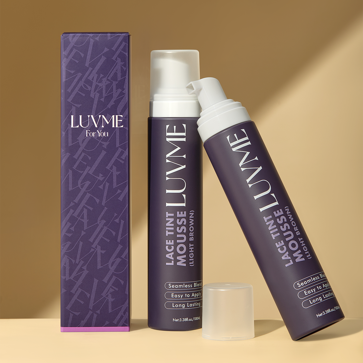 US Only | 1pc Dark Brown / Light Brown Lace Tint Mousse for Wig Melt-13