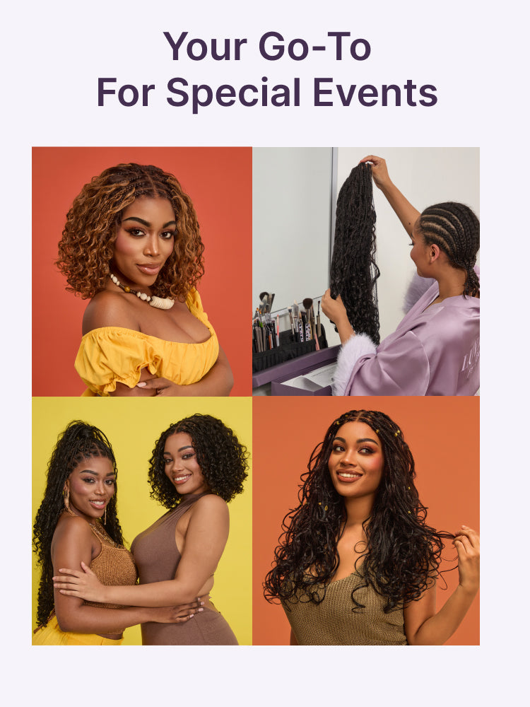 Readitress Ombre Brown Highlight Boho Braids Deep Curly Glueless 5x5 Closure Lace with Braided Top Human Hair Wig Pre-Cut Lace-06