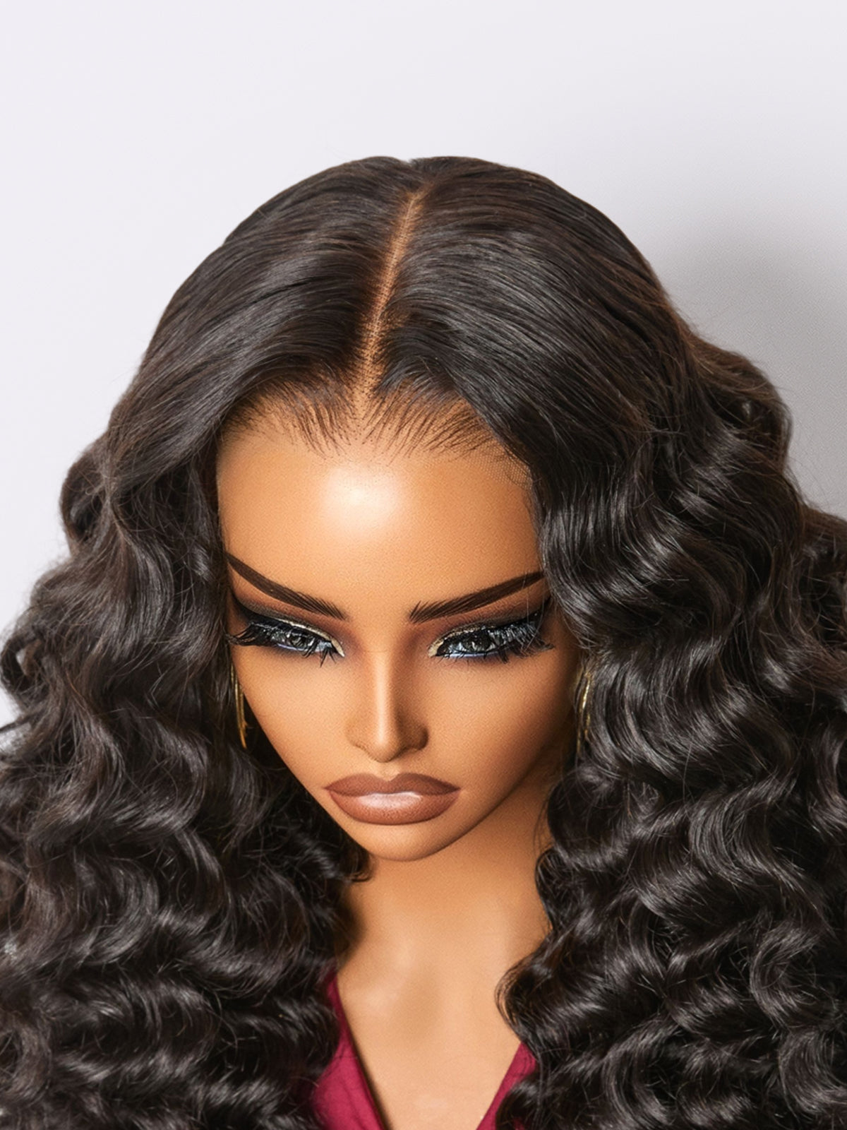 NatureMAX 200% Density Deep Wave Glueless 13x6 HD Lace Front Wig Human Hair Pre-Cut Lace Flexi-Fit Drawstring Cap-04