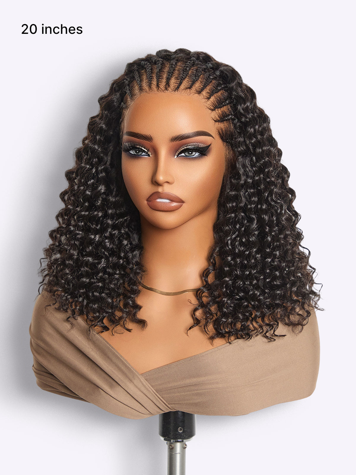 Readitress™ Knotless Fulani Braids Deep Wave Glueless Ear-to-ear 13x4 Frontal HD Lace Wig Human Hair-02