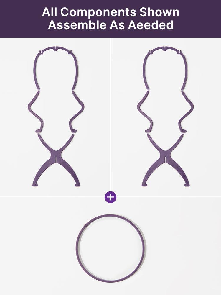 US ONLY | 1pc/3pcs Portable Wig Stand Durable Collapsible Wig Holder for All Wig-06