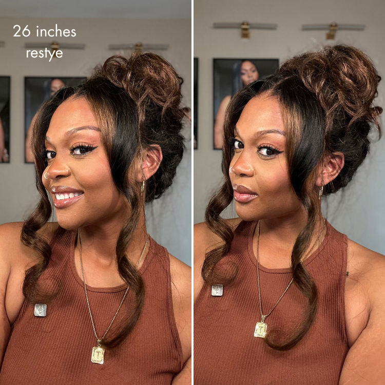 NatureMAX™ 200% / 250% Density Loose Wave Glueless 13x6 HD Lace Front Wig Human Hair Pre-Cut Lace Flexi-Fit Drawstring Cap-35