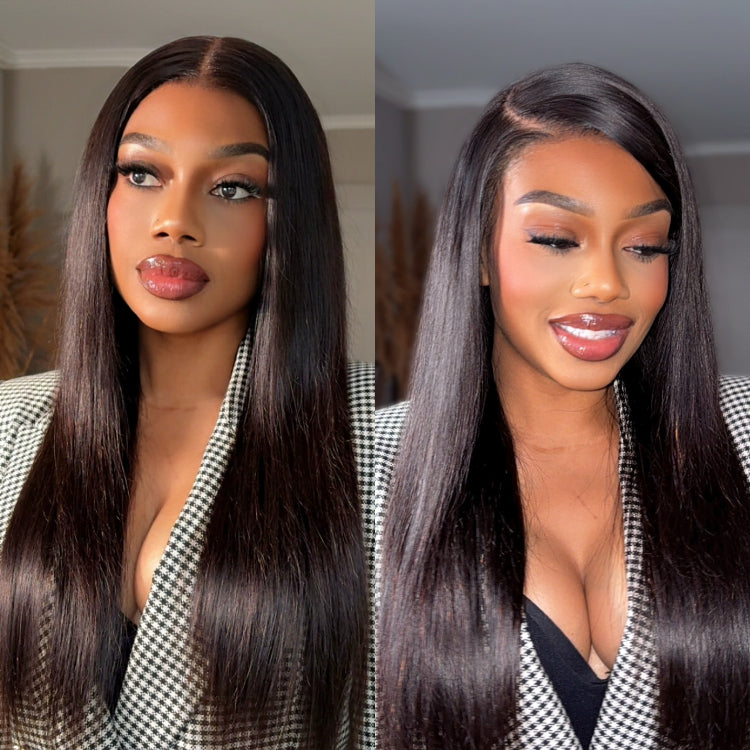 VIP DAY ONLY | NatureMAX™ Silky Straight Glueless Ear-to-ear 13x4 HD Lace Front Wig Pre-Cut Lace-01