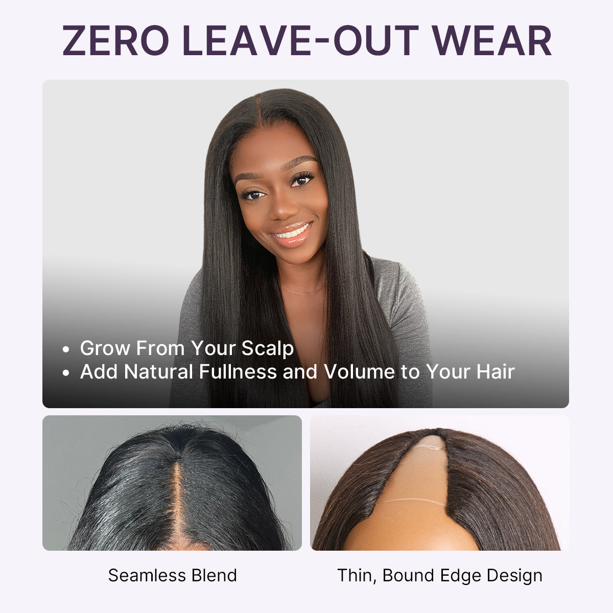 True Scalp Yaki Straight V Part Glueless Human Hair Wig Flexi-Fit Drawstring-05