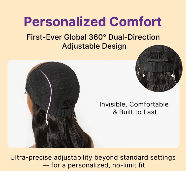 MyOwn-Fit 360 HD Lace Free Parting Water Wave Wig Flexi-Fit Invisi Drawstring Cap & Pre-Cut Lace-14