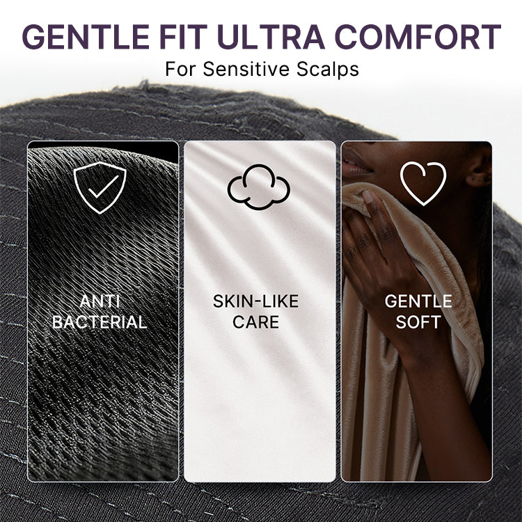 Throw On & Go Natural Black Big Curly Glueless Short Wig Ultra Comfort Cotton Cap Hair Loss Friendly Wig-18