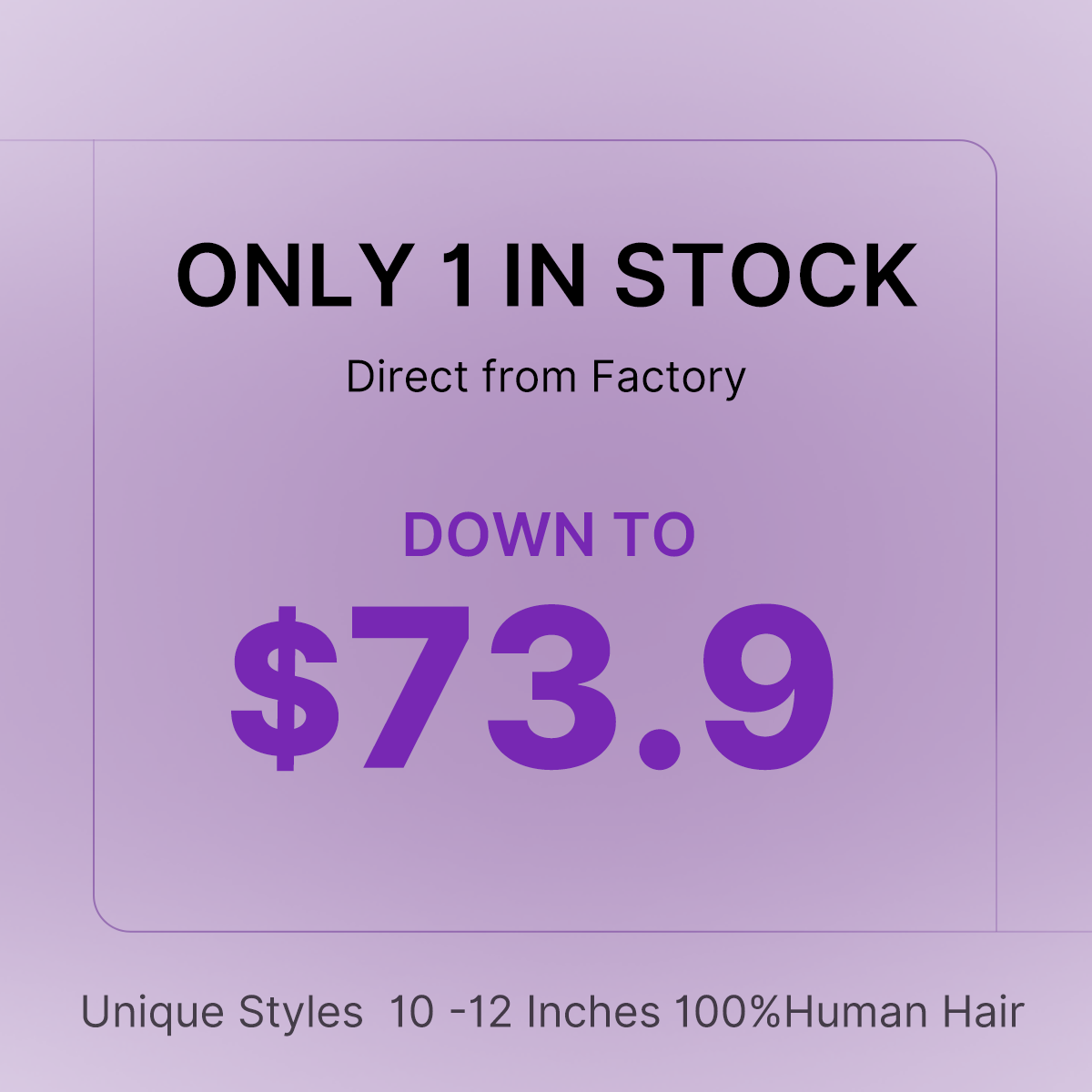 One-piece-only · Factory-direct Pricing | 10 inches to 12 inches | Short Wig | Lace Wig | No Code Needed | US ONLY-01