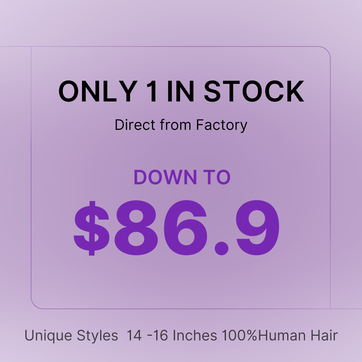One-piece-only · Factory-direct Pricing | 14 inches to 16 inches | Short Wig | Lace Wig | No Code Needed | US ONLY-01
