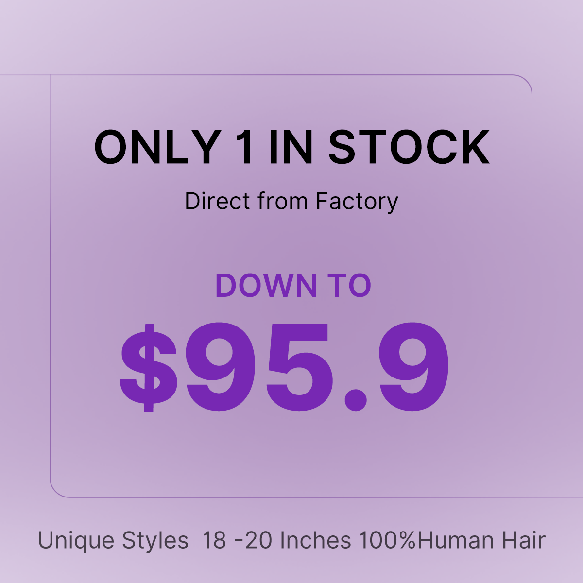 One-piece-only · Factory-direct Pricing | 18 inches to 20 inches | Long Wig | Lace Wig | No Code Needed | US ONLY-01