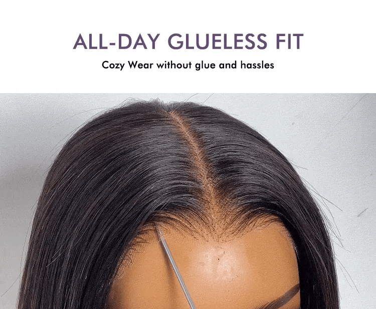 Luvme All-Day Comfort™ Wig Ombre Brown Silky Blunt Cut Bob Glueless 7x6 Closure HD Lace Wig Pre-Cut Lace-19