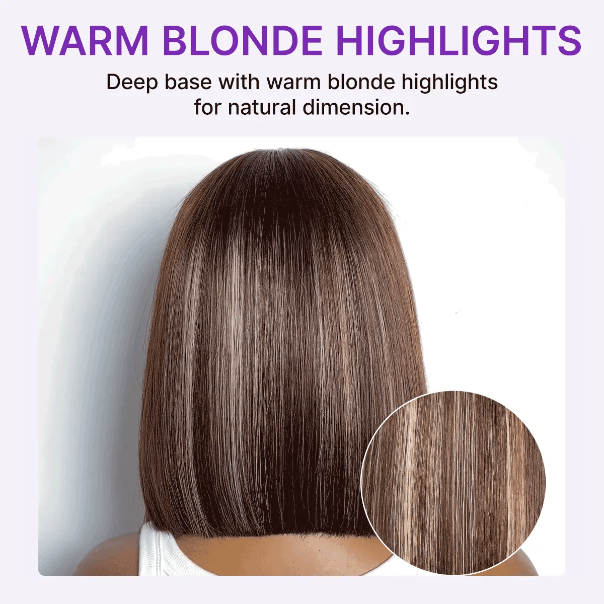 Ash Blonde Highlight Glueless 5x5 HD Closure Lace Bob Wig Pre-Cut Lace Flexi-Fit Drawstring Cap-02