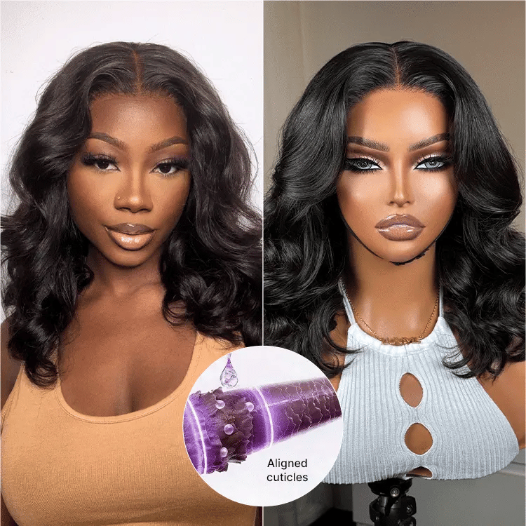 Luvme All-Day Curl Hold™ Premier Grade Hair Shoulder Length Body Wave CuticleAlign™ PartingMax Glueless 7x6 HD Lace Wig Pre-Cut Lace-28