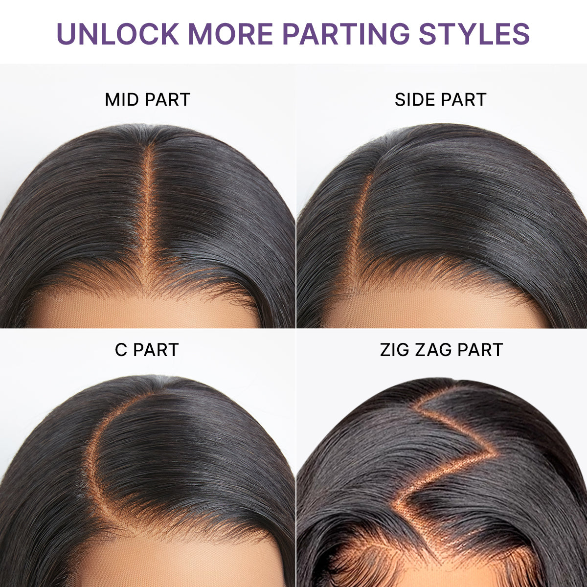 Luvme All-Day Curl Hold™ HD lace wig with shoulder-length body wave curls, pre-cut lace, and glueless 7x6 cap.
