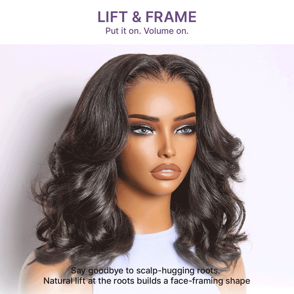 Luvme All-Day Curl Hold™ Premier Grade Hair Shoulder Length Body Wave CuticleAlign™ PartingMax Glueless 7x6 HD Lace Wig Pre-Cut Lace-37