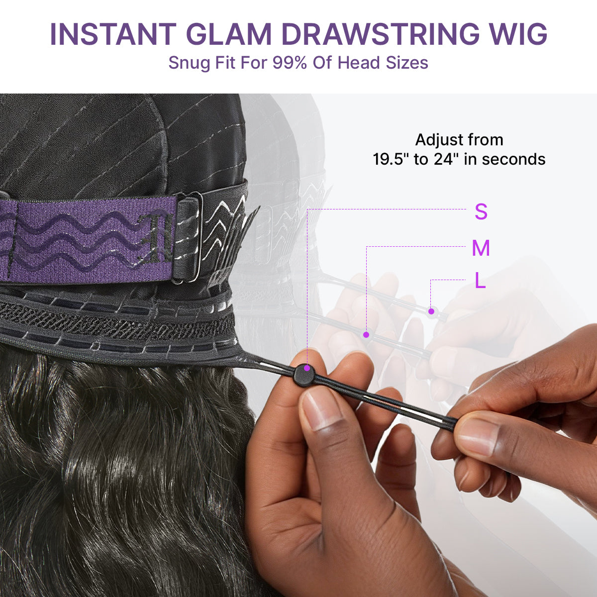 Luvme Hair All-Day Curl Hold™ glueless HD lace front wig with loose wave silkshield, pre-cut lace, 13x4 lace, and flexi-fit cap