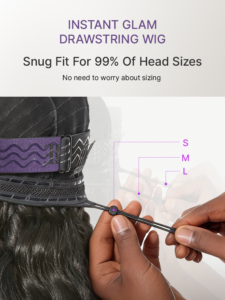 All-Day Curl Hold™ Premier Grade Hair 250% Density Loose Wave SilkShield™ Glueless 13x4 HD Lace Front Wig Pre-Cut Lace Flexi-Fit Drawstring Cap-22