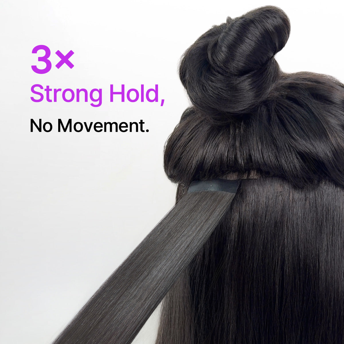 Tape in Extensions Human Hair 110g 40pcs Yaki Straight Natural Black Seamless Invisible Double Sided Extensions-08